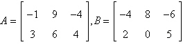 If possible, find 2 A 5 B .   A)    B)    C)    D)    E) not possible