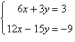 Solve the system of linear equations   using an inverse matrix. A)    B)    C)    D)    E)   