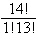 Evaluate the factorial expression.   A) 3432 B) 1 C) 2002 D) 14 E) 1001