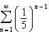 Find the sum of the infinite geometric series below.   A)    B)    C)    D)    E)   