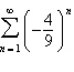 Find the sum of the infinite geometric series.   A)    B)    C)    D)    E)   