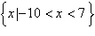 Write   in interval notation. A)    B)    C)    D)    E)   