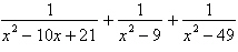 Simplify the following rational expression.   A)    B)    C)    D)    E)   