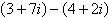 Simplify and write the following complex number in standard form.   A)    B)    C)    D)    E)   