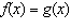 The graphs of   and   are shown below. Find the value(s)  of x for which   .   A)  -2.4 and 0.8 B)  0.8 C)  -2.4 and -11.7 D)  -2.4 E)  -11.7 and 1.3