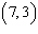Find the equation of a line that passes through the points   and   . A)  y =   x +   B)  y =   +   x C)  y =   +   x D)  y =   x E)  y =   +   x