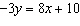 Find the value of x that satisfies the equation   when   . A)  23 B)    C)  33 D)    E)  -78
