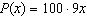 <strong>A town starts with 100 people and grows by 9% per year, with x representing the number of years. Which of the following functions model this behavior?</strong> A) B) C) D) E)