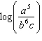 Which one of the following is the correct expansion of the logarithm expression   ? A)    B)    C)    D)    E)   