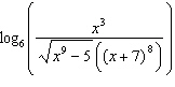 <strong>Which one of the following is the correct combination of the logarithm in simplified form?</strong> A) B) C) D) E)