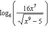 <strong>Which one of the following is the correct combination of the logarithm in simplified form?</strong> A) B) C) D) E)