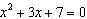The equation   has 2 real solutions.