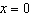 The minimum value of the quadratic function   occurs when   .