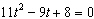 Find the discriminant of   . A)    B)    C)    D)    E)   