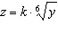 <strong>Suppose that is directly proportional to the 6th root of . Which one of the following equations expresses this proportionality?</strong> A) B) C) D) E)