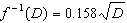 <strong>The stopping distance of a car after the brakes have been applied is directly proportional to the square of the speed . The stopping distance of a car on dry asphalt is given by the function , where is measured in mi/h. Which one of the following is the inverse function of ?</strong> A) B) C) D) E)