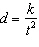 Suppose that   is inversely proportional to the square of   . Which one of the following is an equation that expresses this statement? A)    B)    C)    D)    E)   