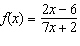 Find the equation of the vertical asymptote for   . A)    B)    C)      D)      E)   