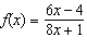 Find the equation of the horizontal asymptote for   . A)      B)      C)    D)      E)     
