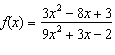 Find the equation of the horizontal asymptote of   . A)      B)    3 C)      D)      E)     