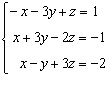 Solve the system of linear equations.   A)    B)    C)    D)  No solution E)   
