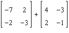 Perform the matrix operation as indicated.   A)    B)    C)    D)    E)  None of the above
