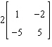 Perform the matrix operation as indicated.   A)    B)    C)    D)    E)  None of the above
