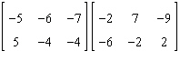 Perform the matrix operation as indicated.   A)    B)    C)    D)  Not possible E)   