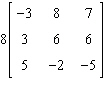 Perform the matrix operation as indicated.   A)  Not possible B)    C)    D)    E)   