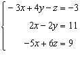 Find the solution to the given matrix by solving the matrix equation   .   A)  Infinitely many solutions B)  No solution C)    D)    E)   