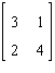 Find the inverse matrix of   . A)    B)    C)  Not invertible D)    E)   