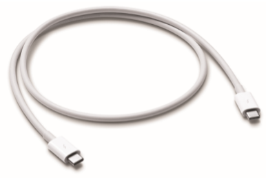Dylan called you because he purchased an external hard drive for his computer, and the connector on the cable is different from the cable he had previously seen. In the past, the cable was a USB connection on one end of the cable for the computer and a mini-USB connection for the hard drive. Dylan sent you a picture of the cable. What type of cable is Dylan using?   A)  USB 3.1 B)  Lightning C)  USB C D)  Thunderbolt