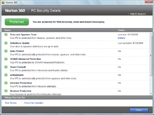   The application shown in the accompanying figure is an example of a(n)  ____. A)  firewall B)  Trojan horse C)  encryption program D)  security suite