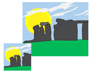   You can create a bitmap graphic from the kind of graphic shown in the accompanying figure through a process called ____. A)  gradation B)  pixel interpolation C)  tracing D)  rasterization