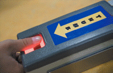 Technology like the kind shown in the accompanying figure is an example of a ____________________ identification system.