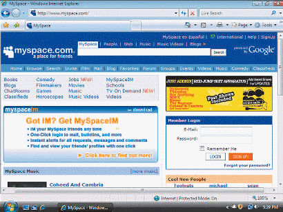   You can use sites like the one in the figure above to control spam.