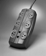 The power strip shown in the figure above is an appliance designed to protect electrical devices from power surges and voltage spikes.