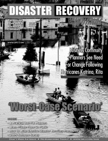 Publications like the one shown above help risk management professionals design and update disaster recovery plans.