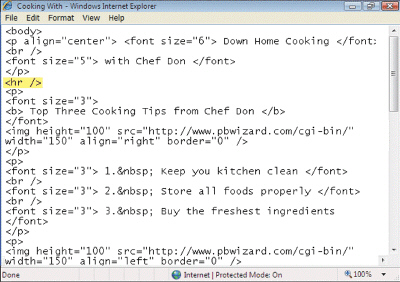   The figure shown above is a markup language.