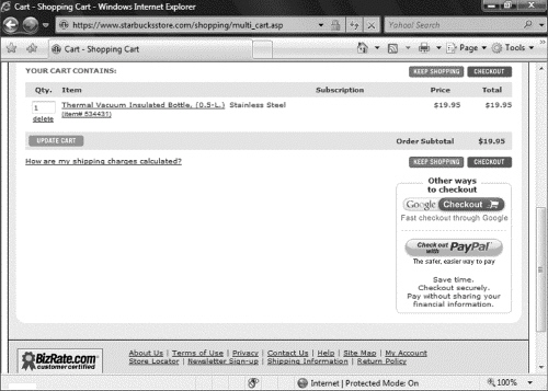  A(n) ____, like the one shown in the figure above, is software that stores and handles the information a customer submits when finalizing an e-commerce purchase. A) controlled payment B) virtual account C) electronic wallet D) digital checkout