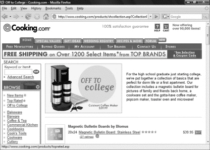   One of the most popular activities on the Web is shopping, as shown in the figure above. Which of the following is NOT a benefit of e-commerce? A) Enhances traditional business models. B) Increases profit margin by cutting costs. C) Allows the owner to keep track of competitor prices. D) Allows the owner to sell to a smaller audience.