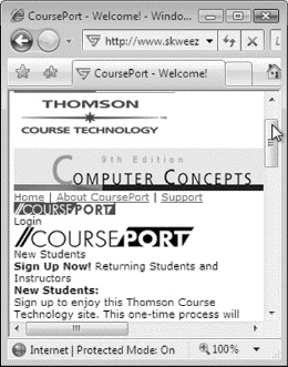   To avoid excessive ____________________, you can use a service to reformat Web pages to fit on a small screen such as the one shown in the above figure.
