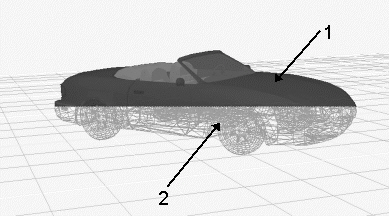   The process of covering a wireframe with surface color and texture in a 3-D image, as shown in the figure above, is called ____________________.
