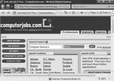   The figure shown above is an online job bank which maintains a database of thousands of job openings posted by employers.