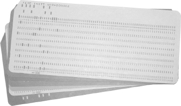   The punch cards shown in the above figure were designed by ____. A) Herman Hollerith B) Charles Babbage C) Benjamin Jacquard D) Wilhelm Schickard