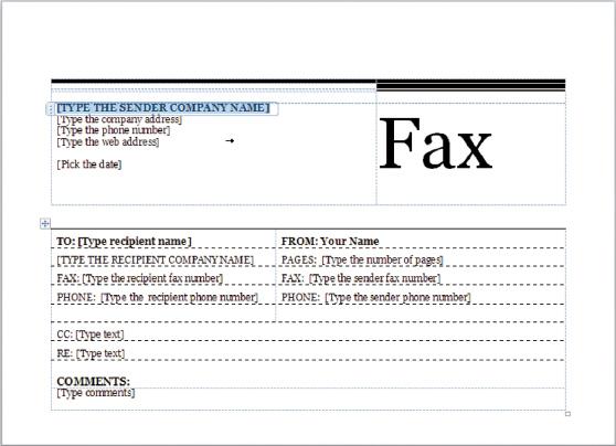   Which of the following is NOT true about the accompanying figure? A)  [Pick the date] is a placeholder. B)  [Fax] is boilerplate text. C)  The document is made from a template. D)  The document is created from the Normal.dotm template.