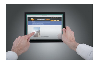   Which of the following is NOT true about devices such as the one in the above figure? A)  You use a stylus to point to objects. B)  It reacts to direct touches within the display area. C)  You can find these screens in airports, banks, and fast-food restaurants. D)  Many mobile devices also have these types of screens.