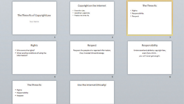   The figure above shows a presentation in ____ view. A)  Slide Sorter B)  Slide Show C)  Outline D)  Normal