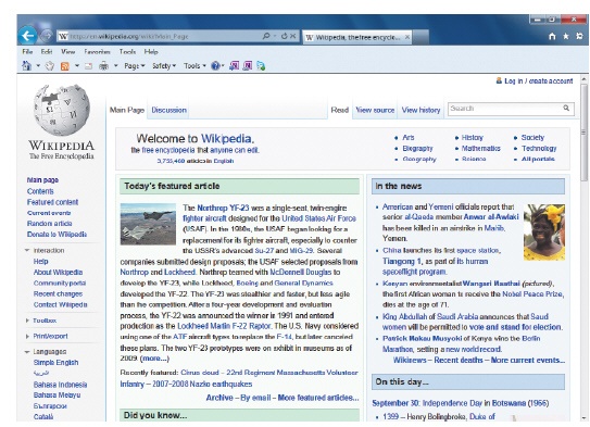   Which of the following best describes the site shown in the figure above? A)  A site that features useful content but also contains links to other sites. B)  An online journal. C)  A social networking site. D)  A collaborative site where people can add, edit, remove, and organize Web page content.