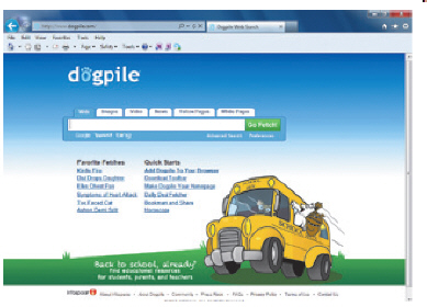   The figure above shows an example of a(n)  ____ Web site. A)  portal B)  metasearch engine C)  Web app D)  Weblog